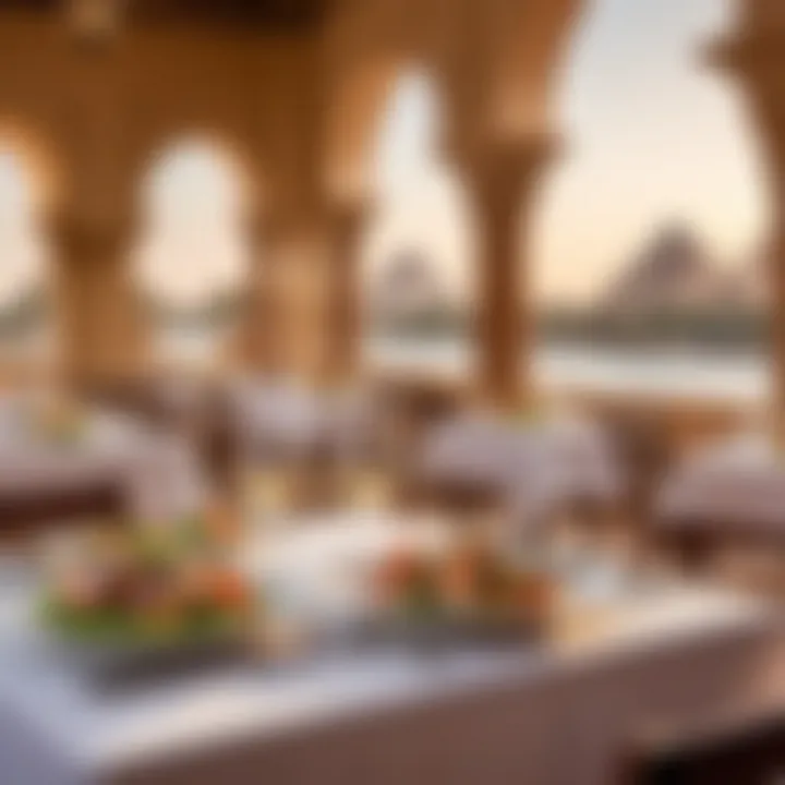 Elegant dining experience at an adult-only resort in Egypt