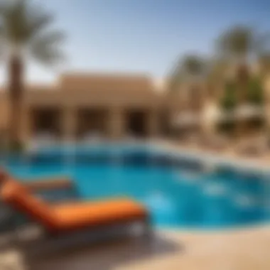 Luxurious poolside view at an adult-only hotel in Egypt