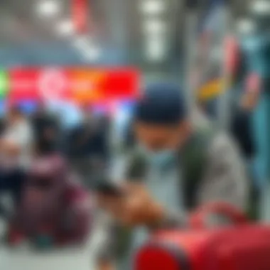 Seamless Baggage Tracking through Mobile Applications A traveler using a mobile app for baggage tracking