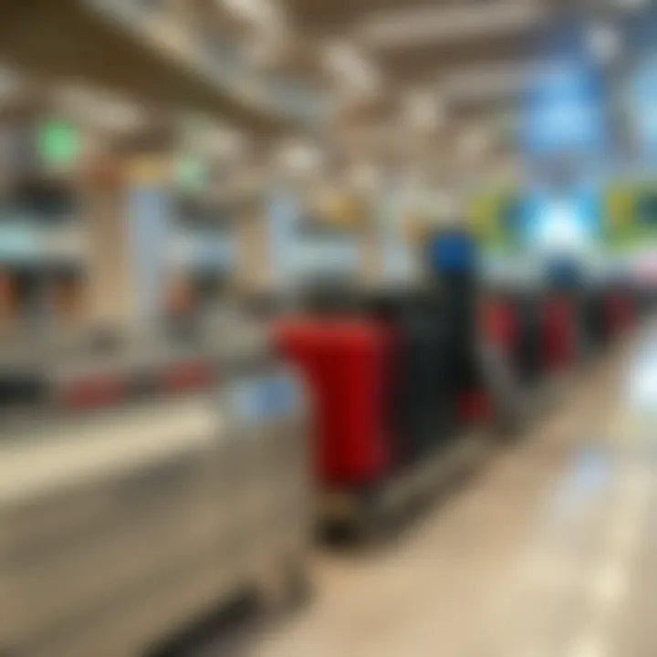 Advanced Luggage Handling Systems Enhancing Customer Experience A futuristic view of luggage handling systems at an airport