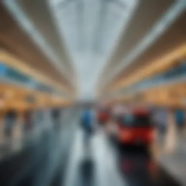 Passengers navigating through Dubai Airport