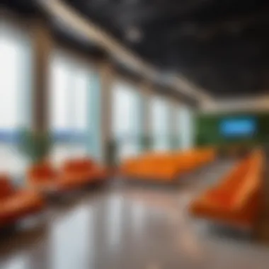 Relaxing Lounge Area in Islamia Airport Comfortable lounge area for travelers at the airport