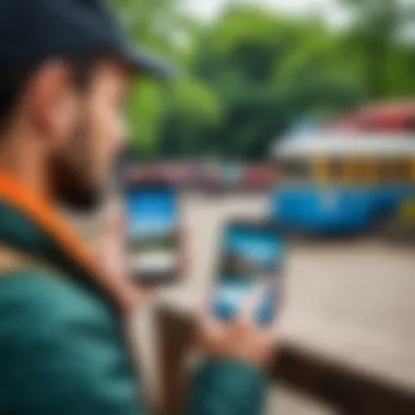 Convenient Online Registration for Travelers Traveler using a mobile device for online registration