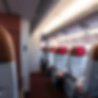 Interior view of Air Arabia cabin with comfortable seating
