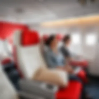 Passengers enjoying comfortable seating