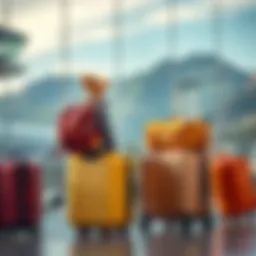 Measuring luggage dimensions