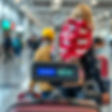Weighing Your Bags to Avoid Fees Luggage scale weighing
