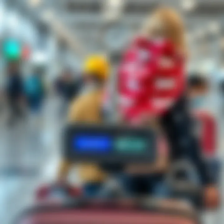 Weighing Your Bags to Avoid Fees Luggage scale weighing