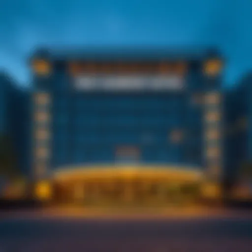 Exterior view of Air Harbor Hotel in Irkutsk, showcasing modern architecture