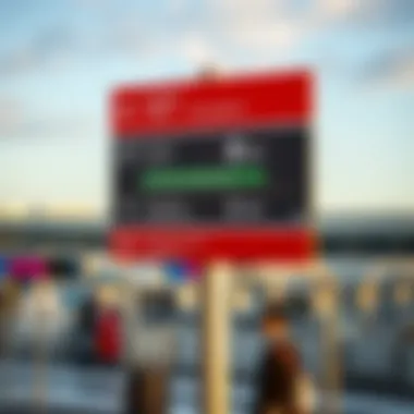 Navigation signage at IST Airport
