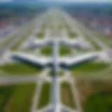 Breathtaking aerial view of IST Airport showcasing its modern architecture and extensive runways