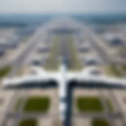 Aerial view of Suvarnabhumi Airport