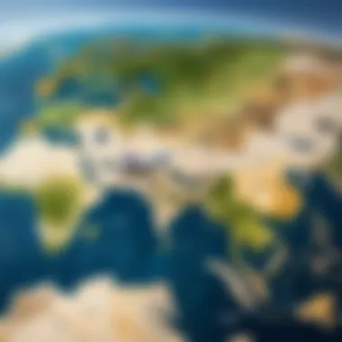 Al Jazeera Airlines Flight Destinations Map A map showcasing the diverse flight destinations offered by Al Jazeera Airlines