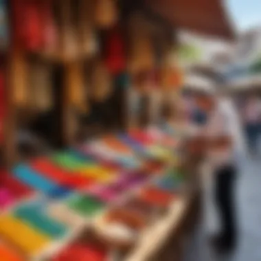 Exploring Local Crafts at Antalya's Vibrant Market A vibrant market in Antalya filled with local crafts