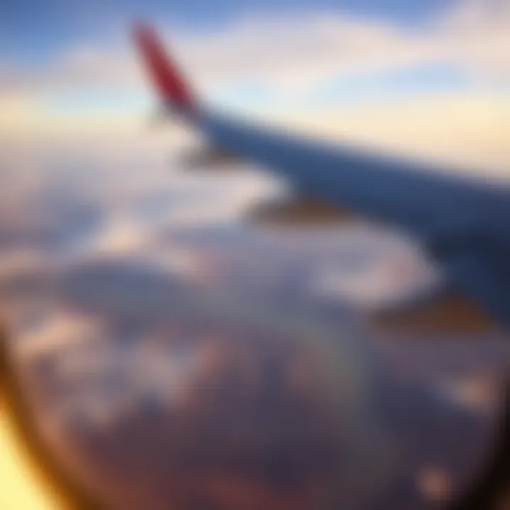 Scenic Views from Russia Airlines A scenic view from an airplane window over Russia
