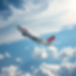 Airline EK aircraft in flight showcasing its modern design