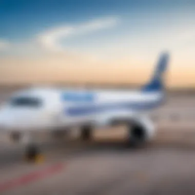 An Azur Air aircraft parked at a picturesque Egyptian airport, ready for takeoff to popular destinations.