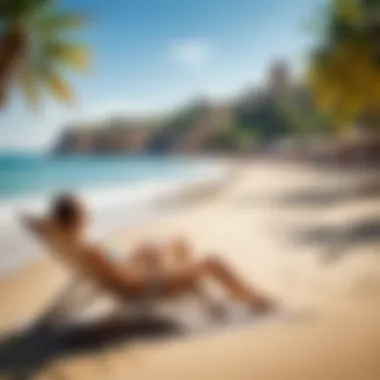 Relaxing by the Beach on an AliExpress Trip A relaxing moment by the beach during a trip arranged through AliExpress