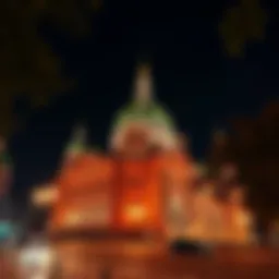 St. Stephen's Cathedral illuminated at night