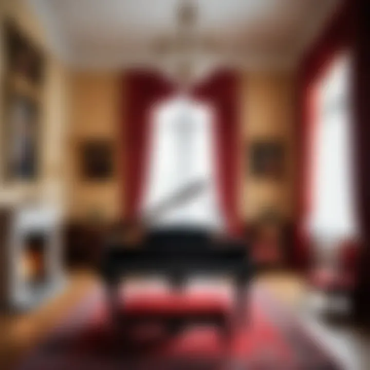 An intimate room setting within the museum that reflects Beethoven's personal life.