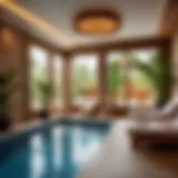 Serene spa area with luxurious treatment rooms