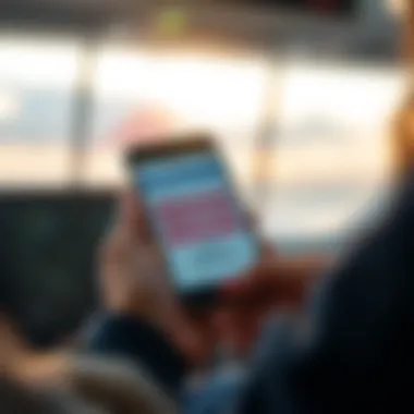 Digital Boarding Pass Convenience Boarding pass on a smartphone