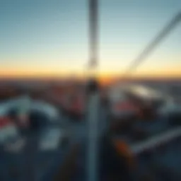 Stunning aerial view of Nizhny Novgorod from the cable car