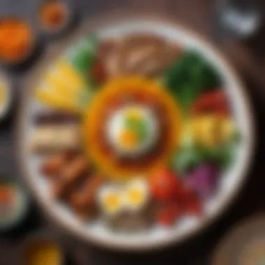 A Culinary Masterpiece: Fusion of Flavors A beautifully arranged dish representing the fusion of European and Eastern cuisines
