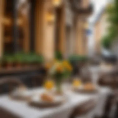 Cozy Table Setting at Cafe Mona Lisa A cozy table setting inviting guests at Cafe Mona Lisa