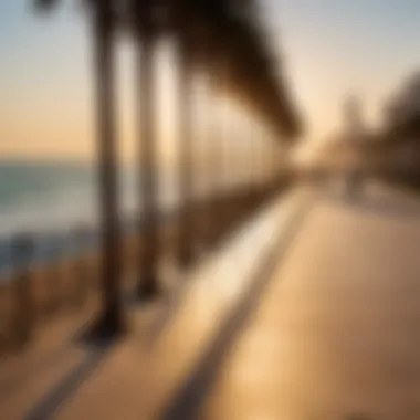 The vibrant coastal promenade of Casablanca