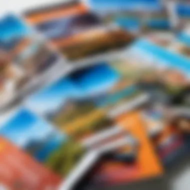 Brochures displaying various travel packages