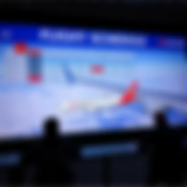 Flight Schedule Overview Flight schedule overview on a digital platform