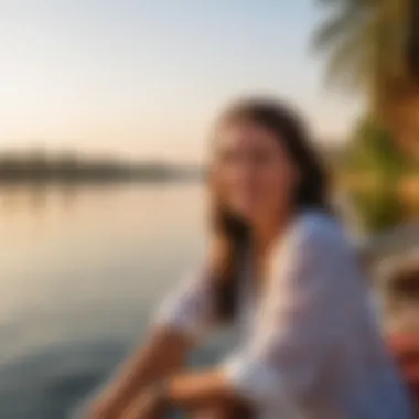 Relaxing on the Nile: Scenic Views and Experiences A serene Nile River cruise with lush landscapes