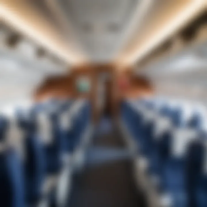 Interior view of a Corendon airline cabin showcasing comfort and amenities