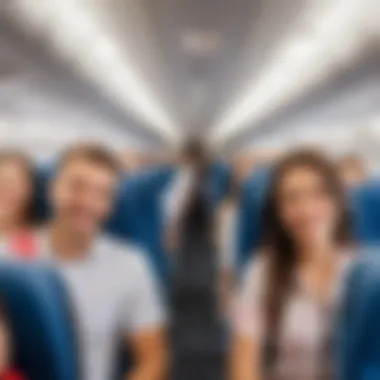 Happy Passengers on Corendon Flight Passengers enjoying their journey on a Corendon flight