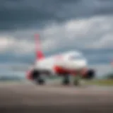 A sleek Corendon Airlines aircraft ready for departure