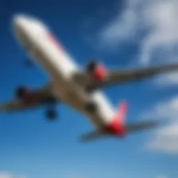 Corendon Airlines aircraft in flight over scenic landscapes