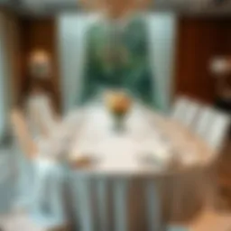 A beautifully set dining table for a corporate dinner