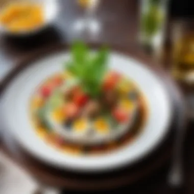 Gastronomic Masterpiece at Ресторан Не Море Artfully arranged dish showcasing local ingredients