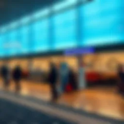 Designated smoking area at Ufa Airport