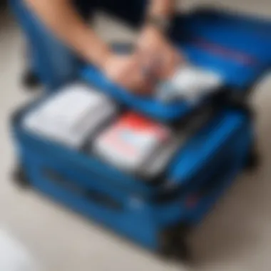 Efficient Packing Strategies for Travelers Passenger organizing carry-on luggage