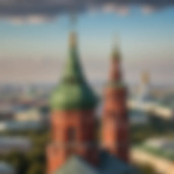 The Ivan the Great Bell Tower soaring against the Moscow skyline