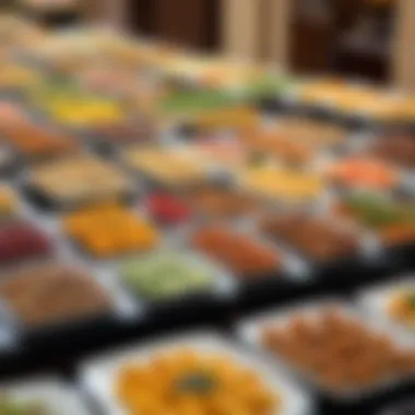 Luxurious Full-Board Buffet Experience Luxurious buffet layout illustrating full-board accommodation