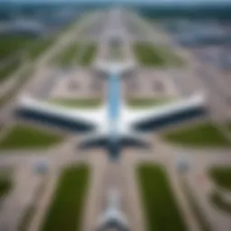 Aerial view of Domodedovo Airport