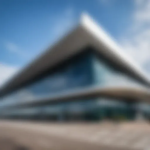 Exterior view of Domodedovo Airport showcasing its modern architecture