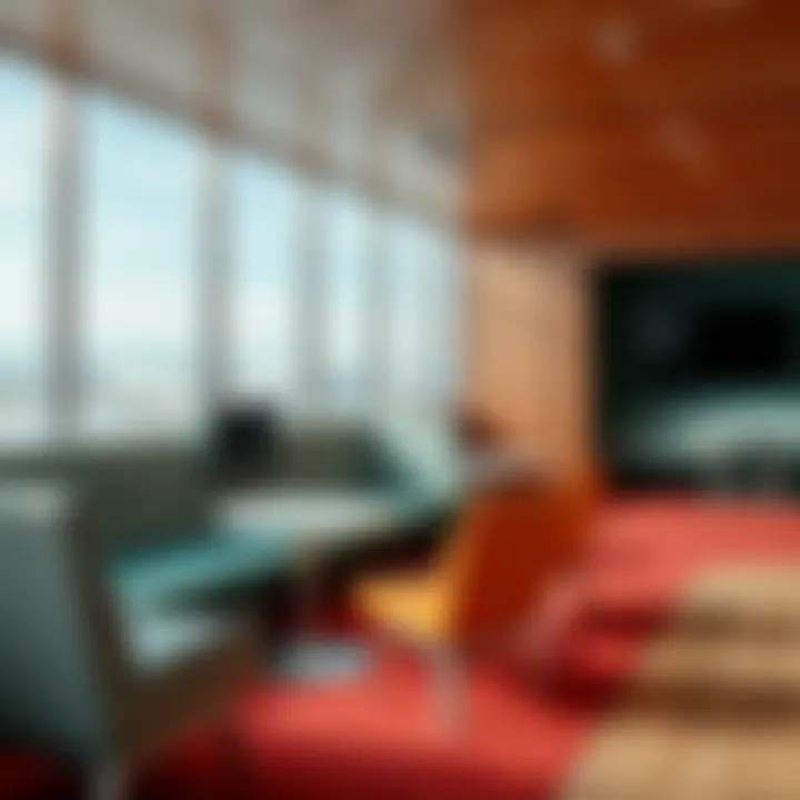 Comfortable Seating Area in the Playroom Comfortable seating area in the Domodedovo Airport playroom