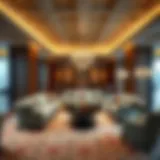 Luxurious interior of the VIP lounge