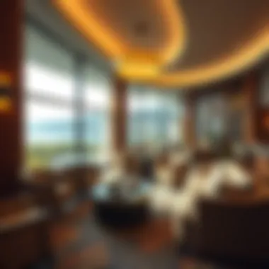 Relaxing atmosphere in the VIP lounge