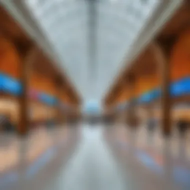 Breathtaking art installation within the terminals of Dubai Airport, reflecting cultural heritage