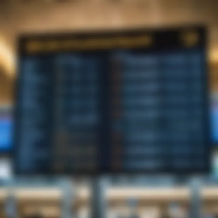 Flight Information Display at Dubai Airport